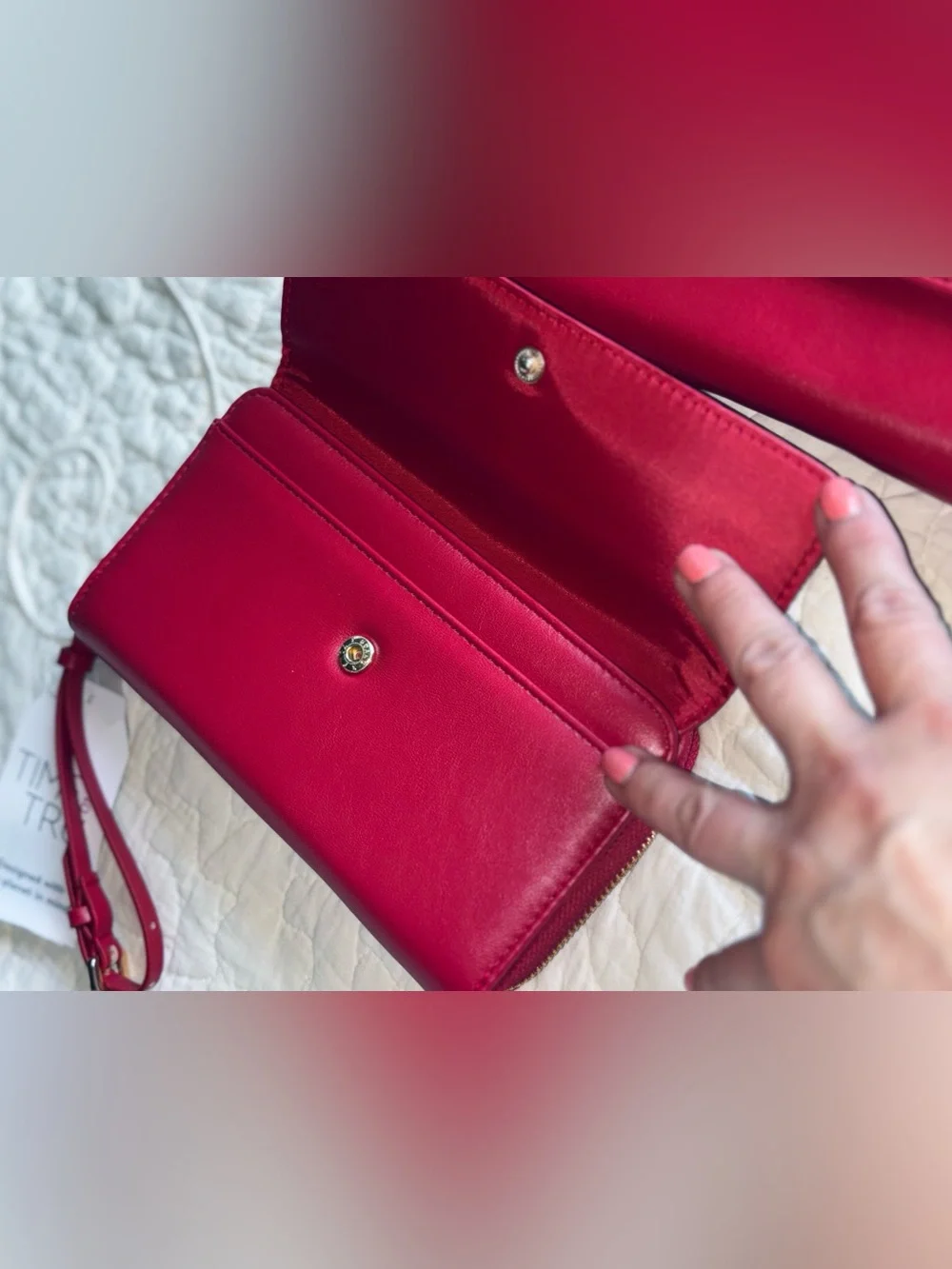 Time & Tru Red Wristlet Wallet | NWT *